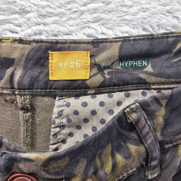 Pilcro and the Letterpress Anthropologie Hyphen Floral Chino Size 26 Stretch - Picture 6 of 11